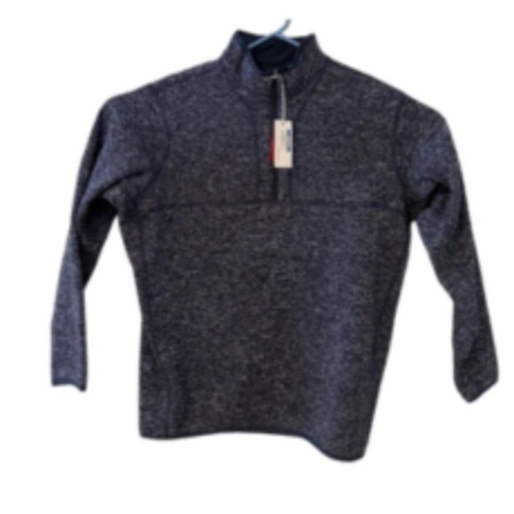 Antigua Pullover Sweater Mens XL Navy Blue Welded Sleeve Zipper NWT - Picture 3 of 12